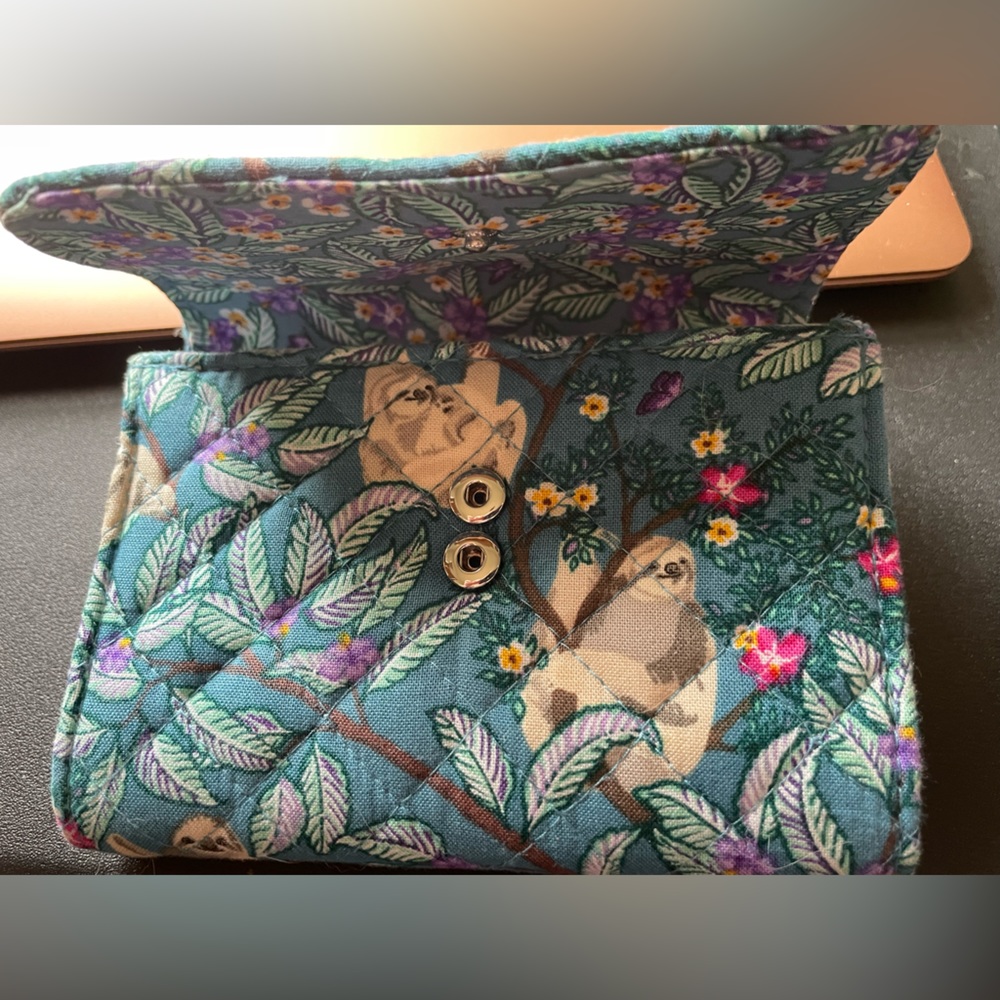 Wallet- Vera Bradley: “Hanging Around” Sloth Wallet